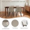 SKRAN Dining Chairs Set of 4, PU Leather Upholstered Seat with Sturdy Metal Legs and Comfort Backrest for Kitchen, Restaurant and Living Room - 4 of 4