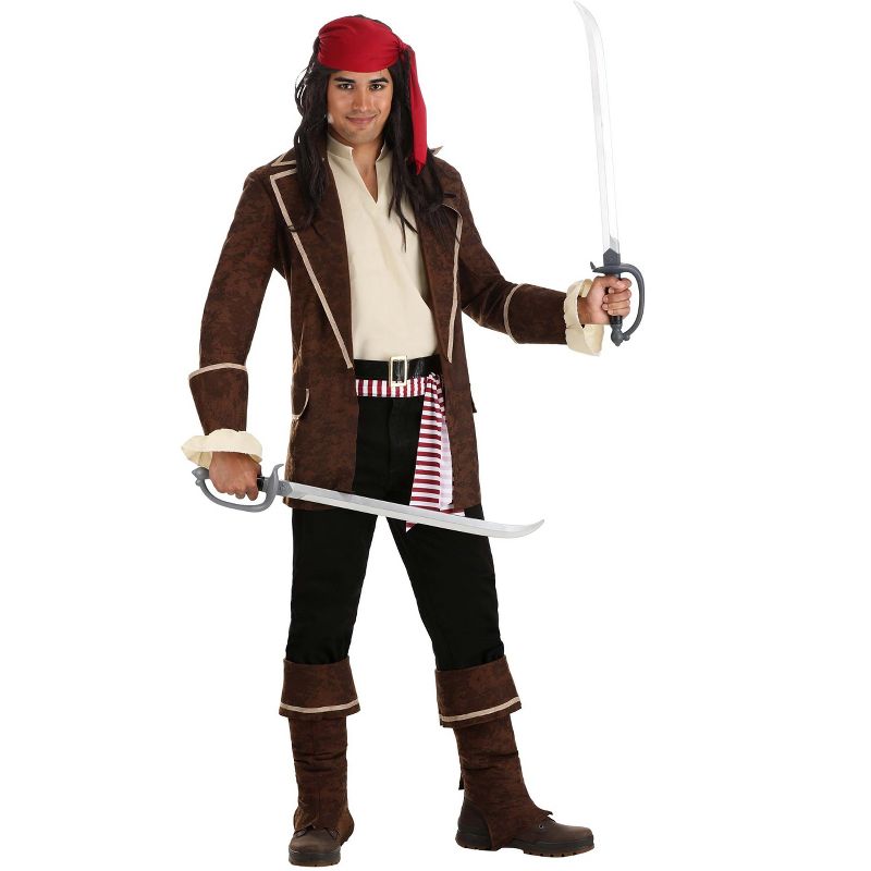 HalloweenCostumes.com Plunderous Pirate Costume for Men, 5 of 8