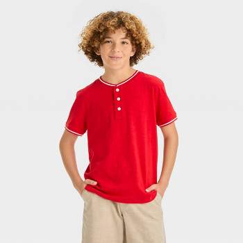 Boys' Short Sleeve Henley Shirt - Cat & Jack™
