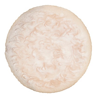 Ivory Resin Enchanted Seashell 14" Round Placemats, Set of 4