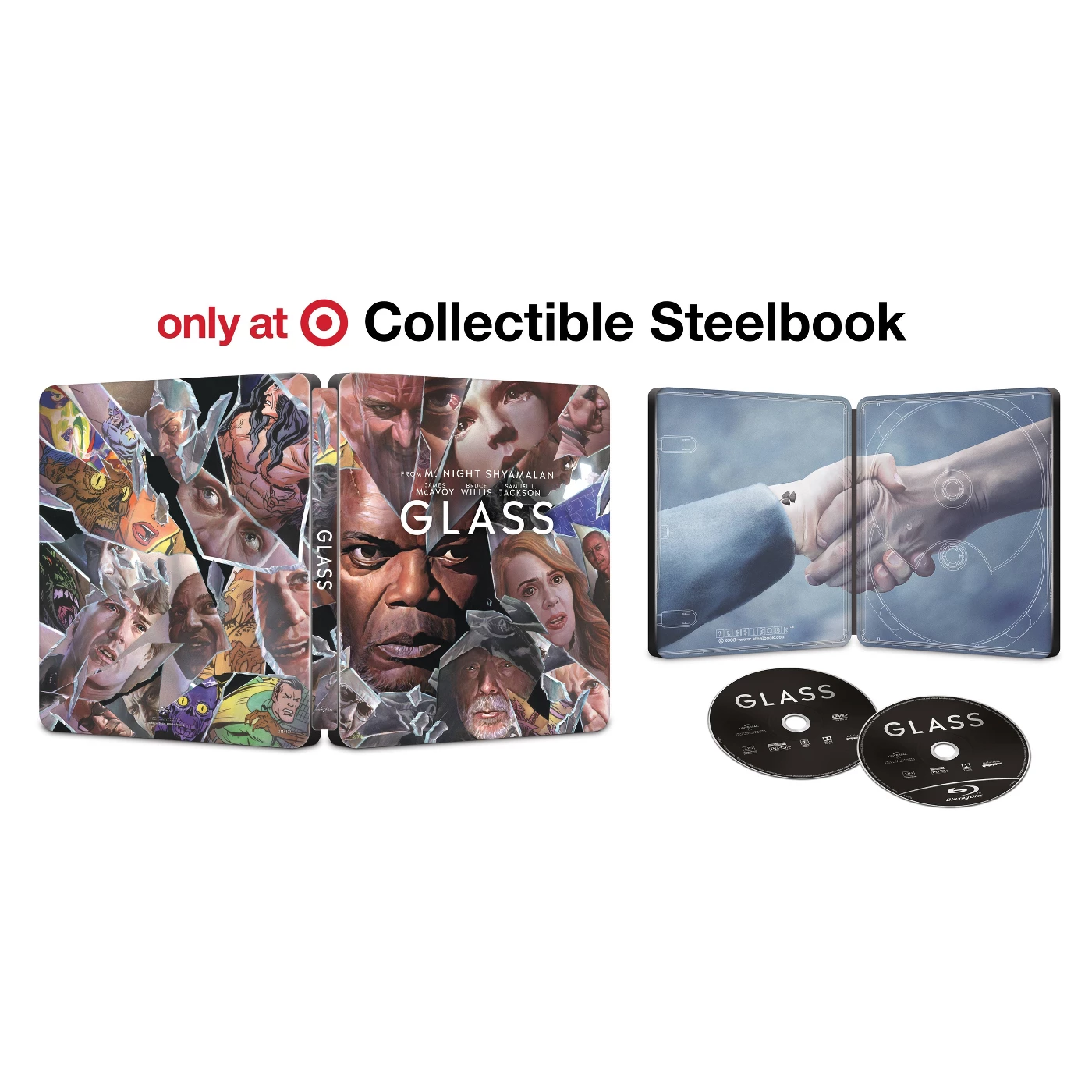 Glass - Target Exclusive Steelbook (Blu-Ray + DVD + Digital) - image 1 of 1