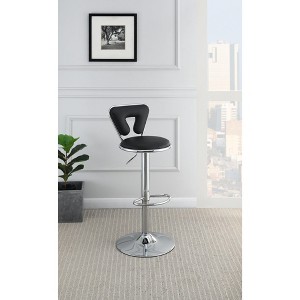 NicBex 35"-43"Adjustable Counter Height Bar Stools,Set of 2,Swivel Counter Stools with Footrest,Faux Leather Upholstery Barstools - 1 of 4
