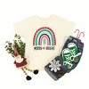 The Juniper Shop Merry And Bright Rainbow Toddler Short Sleeve Tee - 2 of 2