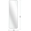 NicBex 47"x14" Door Mirror Full Length,Rectangle Over the Door Mirror with Aluminum Alloy Frame,Over Door Mirror for Bedroom,Bathroom - 3 of 4