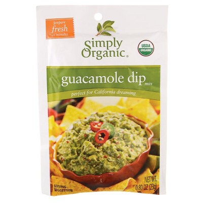Simply Organic Guacamole Dip Mix.