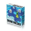 KOVOT  Inflatable Hashtag Drink Holder: Blue Pool & Beach Accessory with Four Cup Holder Pockets - 16" x 16" - 3 of 3