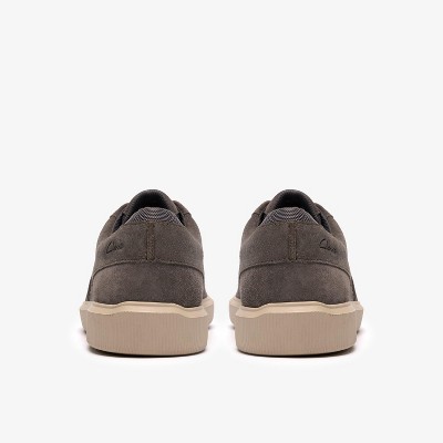 Clarks Mens Brodin Seam Grey Suede Shoes 7 Medium — фото 6