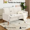 Dyonery 68" Loveseat Sofa, Comfy 2-Seater Couch for Small Spaces, Mid Century Modern Love Seat with Tool-Free Assembly & Removable Covers - 3 of 4