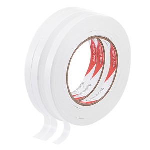 Unique Bargains Cotton Paper Double-Sided Adhesive Tape for DIY Arts Crafts 3 Rolls - 1 of 3