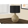 Monarch Specialties Lighting 25inchH Table Lamp Black Shade Brown Resin Contemporary - 3 of 4