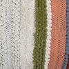 Multicolor Hand Woven 14 x 22 inch Decorative Cotton Throw Pillow Cover With Insert and Hand Embroidered Details - Foreside Home & Garden - 4 of 4