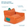 Prevue Pet Products Upholstered Pouch Couch Cat and Dog Pet Bed in Orange 602 - 3 of 4