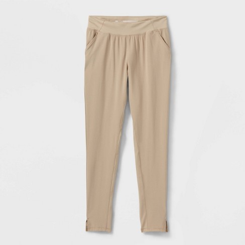 Girls' Woven Pants - All In Motion™ Khaki XL