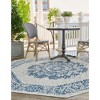 Unique Loom Outdoor Traditional Timeworn Geometric Woven Area Rug - 4 of 4