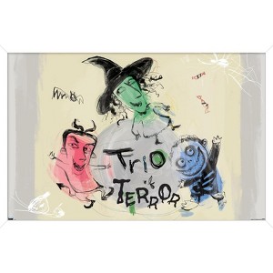 Trends International Disney Tim Burton's The Nightmare Before Christmas - Ink Trio Terror Framed Wall Poster Prints - 1 of 4