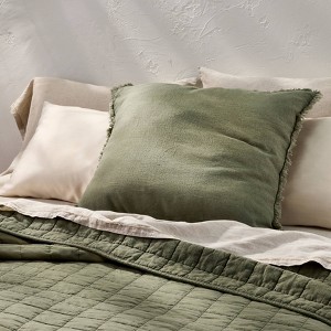 Euro Heavyweight Linen Blend Throw Pillow - Casaluna™ - 1 of 3