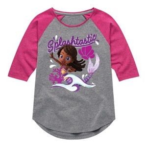 Girls' - Santiago of The Sea - Splashtastic Shirt Tail Raglan Graphic T-shirt - 1 of 4