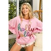 Clearlove Women Casual Letter Sweatshirts Crewneck Long Sleeve Pullover Top - 2 of 4