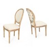 Upholstered Dining Chairs Set of 2, Solid Wood Dining Chairs with Backrest,Cushion Dining Chairs for Kitchen or Dining Room-Maison Boucle - 3 of 4