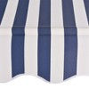 VidaXL Manual Retractable Awning 157.5" Blue and White Stripes - 4 of 4