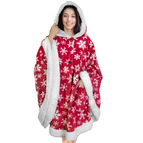 Pavilia Angel Wrap Hooded Blanket For Women Adult, Wearable Cozy Wrap ...