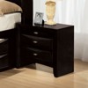 Grungis Modern Contemporary Nightstand with 2 Drawers,Solid wood Bedside Table with Knob Pulls for Living Room Bedroom - 3 of 4