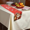 Unique Bargains Christmas Table Runner Polyester Red White 71"x14" 1 Pcs - 2 of 4