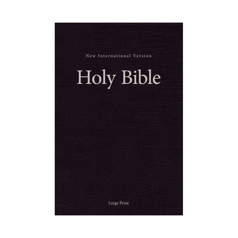 NIV, Pew and Worship Bible, Large Print, Hardcover, Black - by  Zondervan, 1 of 2