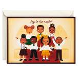 Hallmark 10ct 'Joy to the World' Children's Chorus Boxed Holiday Greeting Card Pack