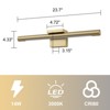 LLHZSY 23 7/10" Modern LED Dimmable Picture Light Brass Wall Sconce Light - 3 of 4