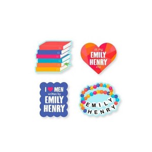 Emily Henry Stickers - Sticker Set of 4 - 1 of 1