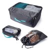 Smart Design Mesh Travel, Shoe, & Cosmetic Bag - 3 Piece Set - 2 of 4