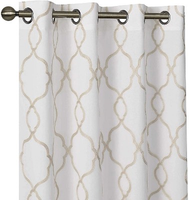 Kate Aurora Modern Chic Complete 4 Piece Striped Sheer Kitchen Curtain Tier And Valance Set