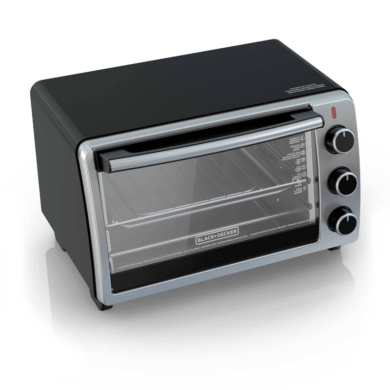 BLACK+DECKER 6 Slice Toaster Oven - Black, 4 of 7