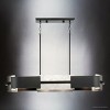 Urban Ambiance Luxury Cosmopolitan Indoor Chandelier,  6-1/8''H x 12"W x 42''D,  Matte Black Finish, UHP4702 - 4 of 4