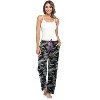 Ashford & Brooks Women's Plush Mink Fleece Pajama Sleep Pants - Black/Camo - XX-Large - 4 of 4
