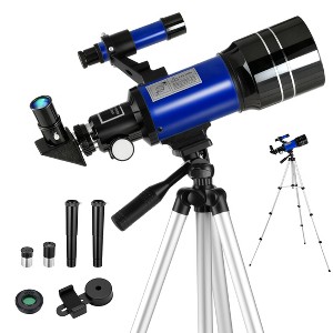 SUGIFT 70mm Refractor Telescope for Kids and Beginners with Tripod Smartphone Adapter Moon Filter 150X Magnification - 1 of 4