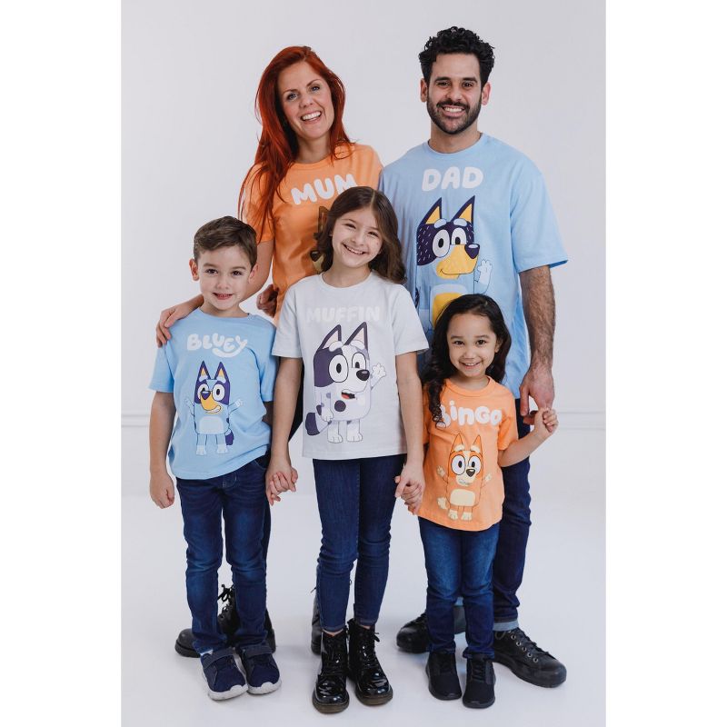 Bluey Mom Dad Bingo Matching Family T-Shirt Adult, 4 of 9