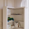 KTMBDW Corner Bookshelf, 5 Tier Bookcase with Storage, Corner Shelf with Cabinet, Tall Bookshelf for Living Room, Home Office, Bedroom, White - 4 of 4