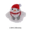 Unique Bargains Christmas Brooches Curly Santa Claus Plush Red White 1 Pc - 3 of 4