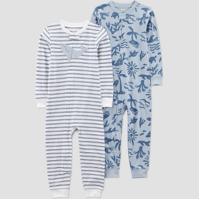 Carter's Just One You® Toddler Boys' 2pk Cotton Snug Fit Footed Pajama