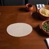 Unique Bargains Trivet Round Rope Woven Mat Cotton Non-woven Fabric 7.87"x7.87"x0.31" - 2 of 3