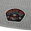 Teenage Mutant Ninja Turtles Raphael Skull Patch Gray Ribbed Knit Beanie - 3 of 3
