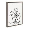 Kate And Laurel Sylvie Botanical Sketch Print No 1 Framed Canvas By The ...