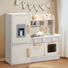 Karl Home Wooden Pretend Kitchen Playset With Toy Ice Maker & Cooking Set Accessorie - 2 of 4