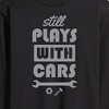 Men's - Instant Message - Plays With Cars Still Long Sleeve Graphic T-Shirt - 2 of 4