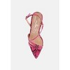 Cherry Tart Snake Print Spool Heel Women Sandals - 4 of 4