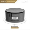 Sorbus China Storage Containers – Dinnerware Organizer for Salad Plates with Lid (Holds Service for 12) with Felt Protectors – 8.5 x 5.5 - 3 of 4