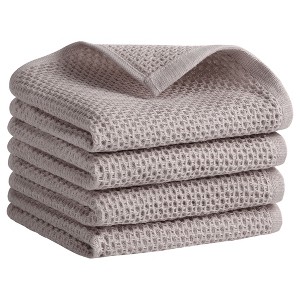 REGALWOVEN Solid Bathroom Hotel and Spa Waffle Cotton Hand Towels 13" x 30" - 1 of 4