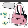 PetAmi Small Dog Purse Carrier, Soft Portable Pet Puppy Cat Travel Handbag Tote, Airline Approved Breathable Pockets Fleece Bed - 2 of 4